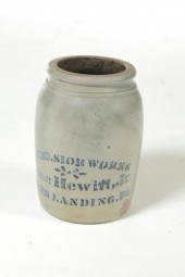 STONEWARE JAR.  Western Pennsy