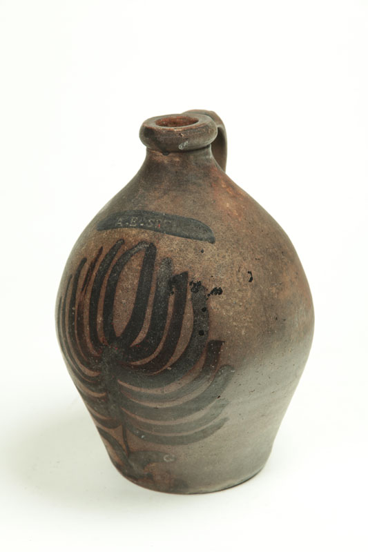 STONEWARE JUG.  American  mid