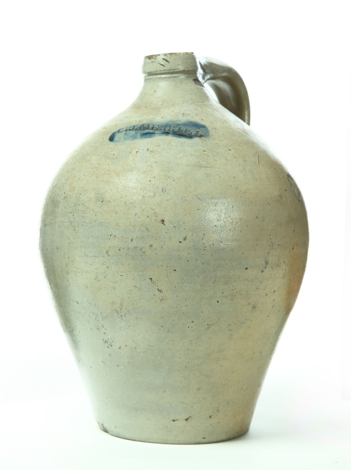 STONEWARE JUG.  Calvin Merrill 