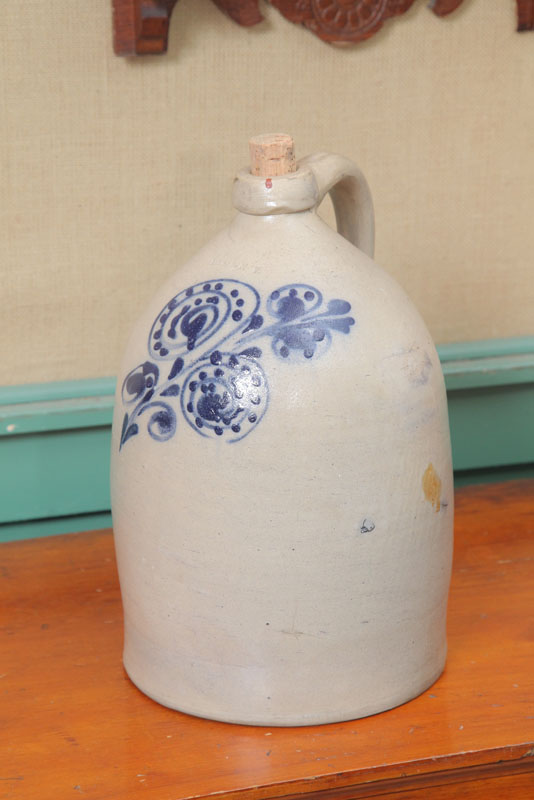 STONEWARE JUG. Salt glaze jug