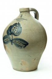 STONEWARE JUG.  Thurston and C
