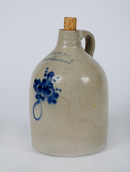 Stoneware Jug with Cobalt American.