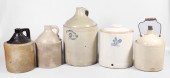 Stoneware jugs and chicken fee