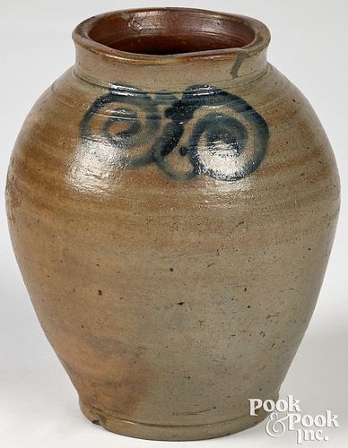 STONEWARE OVOID JAR, CA.