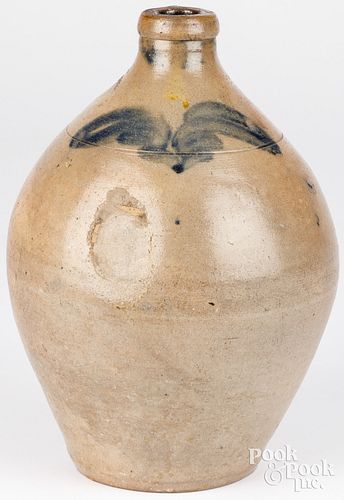 STONEWARE OVOID JUG, 19TH