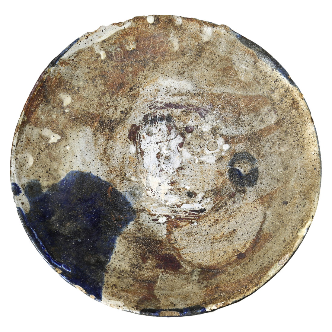 STONEWARE PLATE, PETER VOULKOS