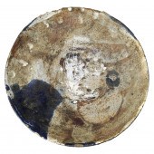 STONEWARE PLATE, PETER VOULKOS