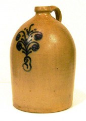 Stoneware saltglaze three gall