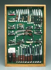 Store display of Case knives,
