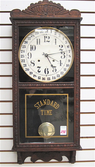 STORE REGULATOR CALENDAR WALL CLOCK