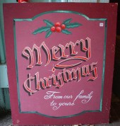 STORYBOOK LANE 'MERRY CHRISTMA