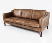 STOUBY DANISH LEATHER SOFA C.1