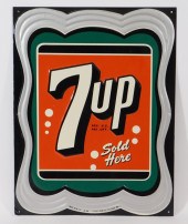 STOUT SIGN CO. 7 UP SOLD HERE