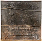 STOVE PLATE<br>Recast iron Mar