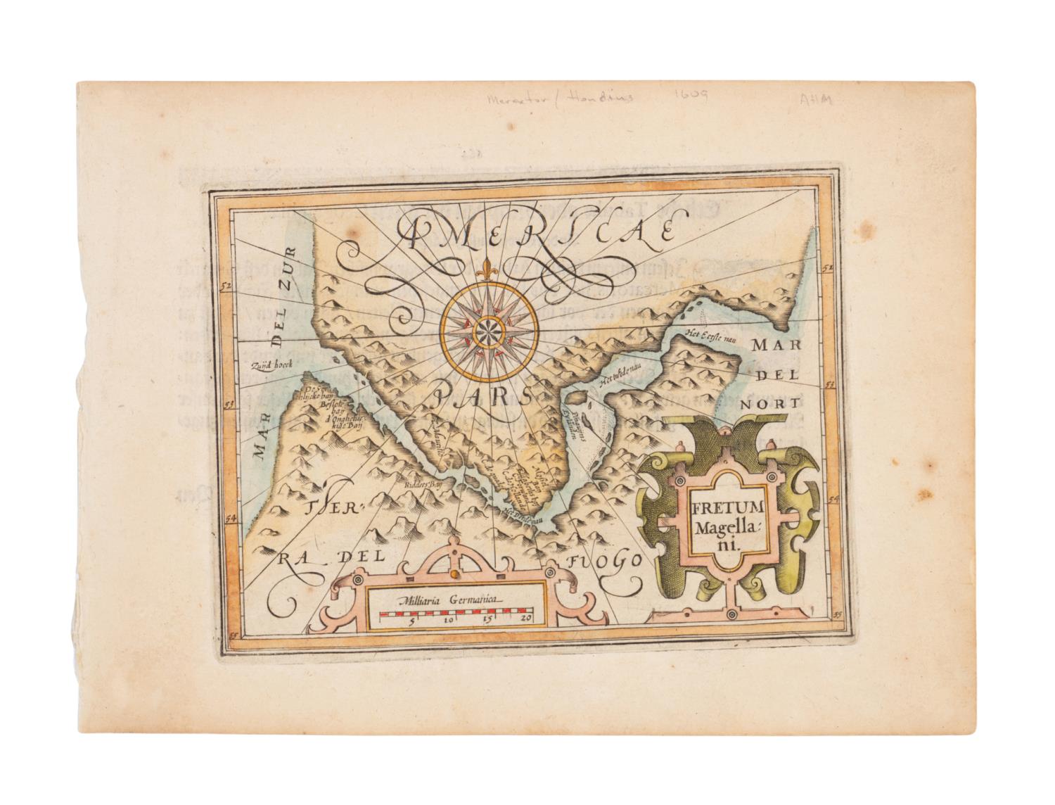 STRAIT OF MAGELLAN MAP, FROM