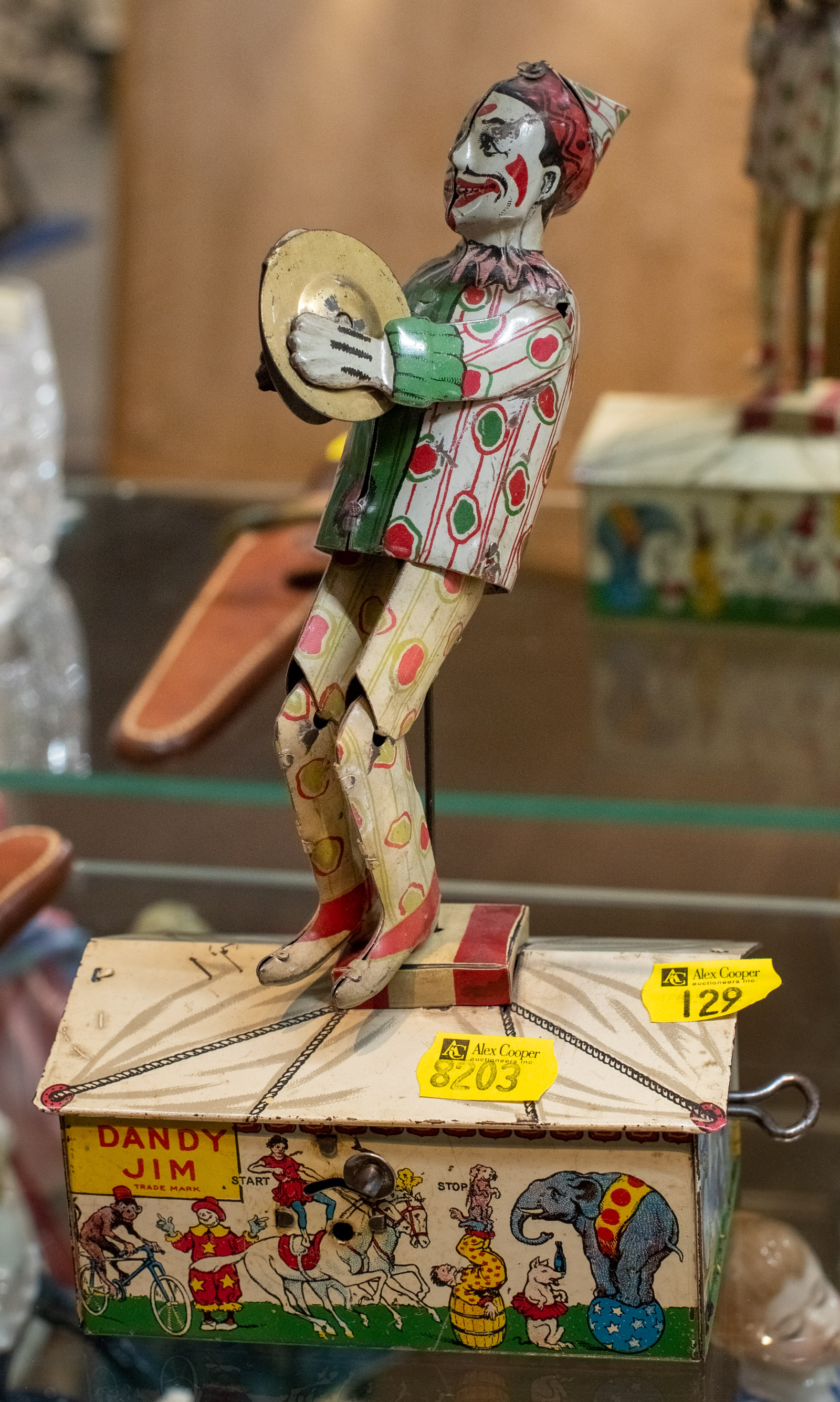 STRAUSS TIN LITHO DANDY JIM