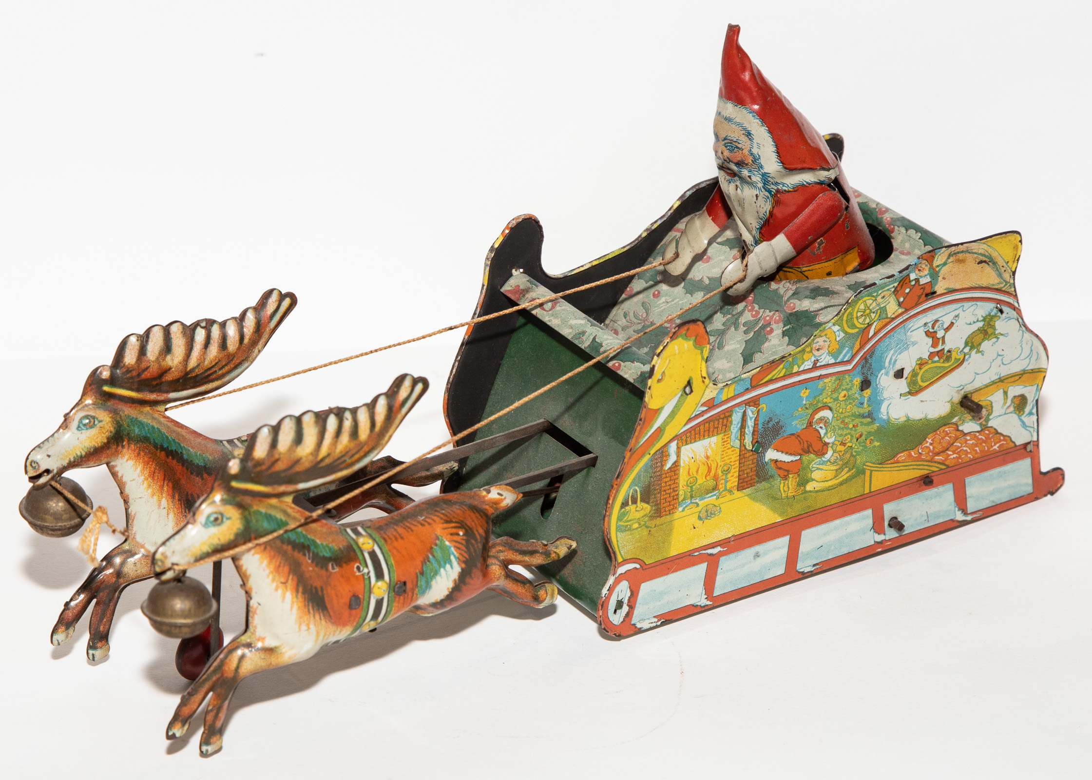 STRAUSS TIN LITHO SANTEE CLAUSE
