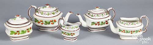 STRAWBERRY PATTERN PEARLWARE,