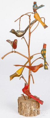 STRAWSER CARVED AND PAINTED BI