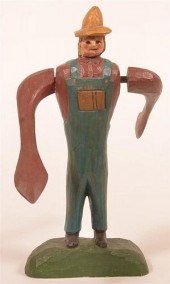 STRAWSER CARVED SCARECROW WHIR