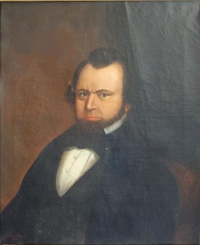 STREET Robert. 1850 O/C Portrait of