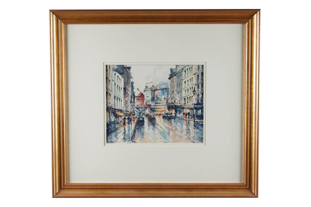 STREET SCENEwatercolor on paper