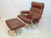 STRESSLESS CHROME & VINYL CHAI