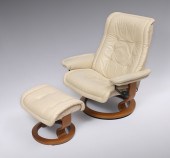 STRESSLESS RECLINER AND OTTOMA