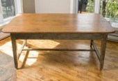 STRETCHER BASE DINING TABLE, Q