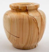 STRIATED BROWN JASPER VASE Sma