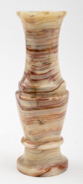 STRIATED GREEN ONYX VASE Stria