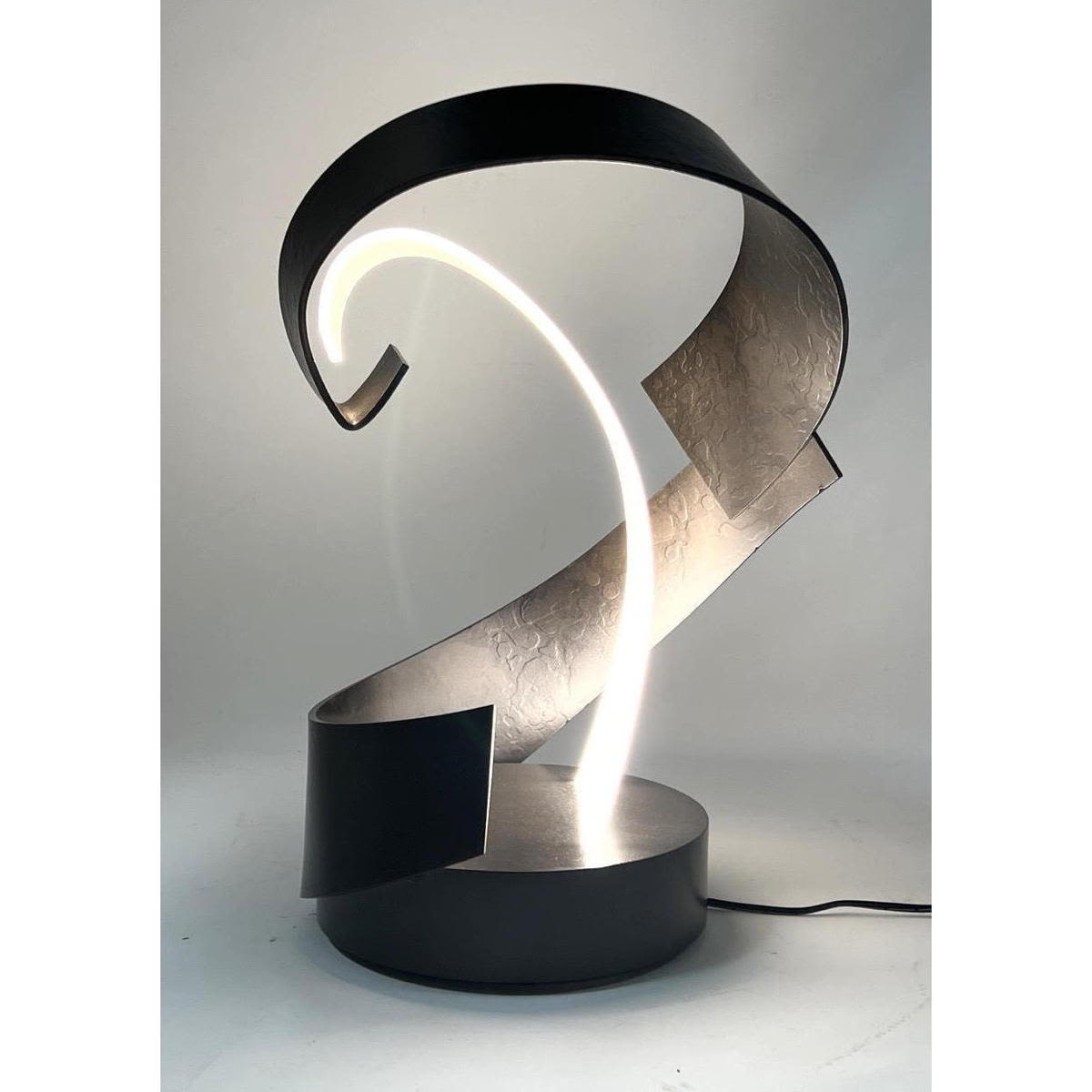 Striking Modernist Lucite and Metal