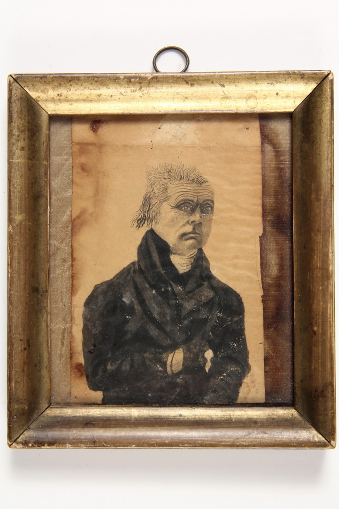 STRIKING PRIMITIVE PORTRAIT OF A