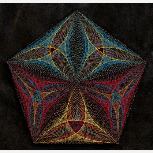 STRING ART SCULPTURE (CA. 1970S)A