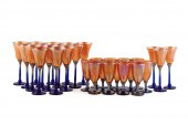 STRINI GOLD & BLUE LUSTER ART
