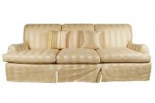 STRIPED UPHOLSTERED SOFAwith r