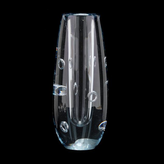 STROMBERG, MODERNIST GLASS VASE Mid