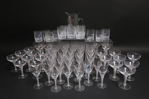 STUART CRYSTAL STEMWARE SET PLUS