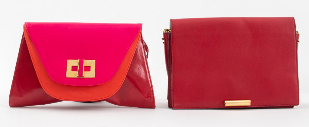 STUART WEITZMAN RED LEATHER BAGS, 2