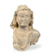 STUCCO HEAD OF BUDDHA GANDHARA