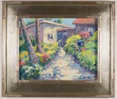 STUCCO HOUSE WITH PATHWAY AND