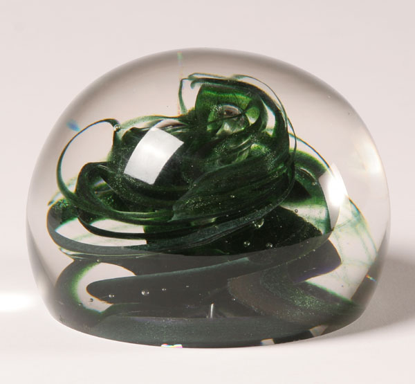 Studio art glass paperweight