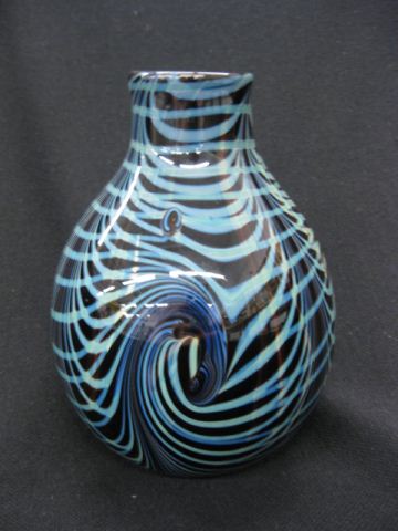 Studio Art Glass Vase swirl &