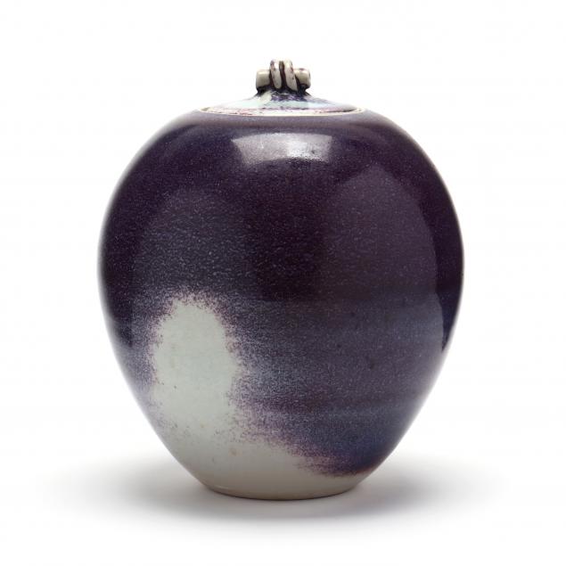 STUDIO POTTERY JAR, EVELYN KIELTY