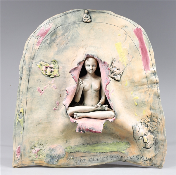 Studio pottery sculpture Cheryl