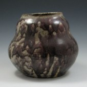 Studio Pottery Vase signed (ha