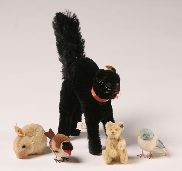 Stuffed animals; Steiff cat with