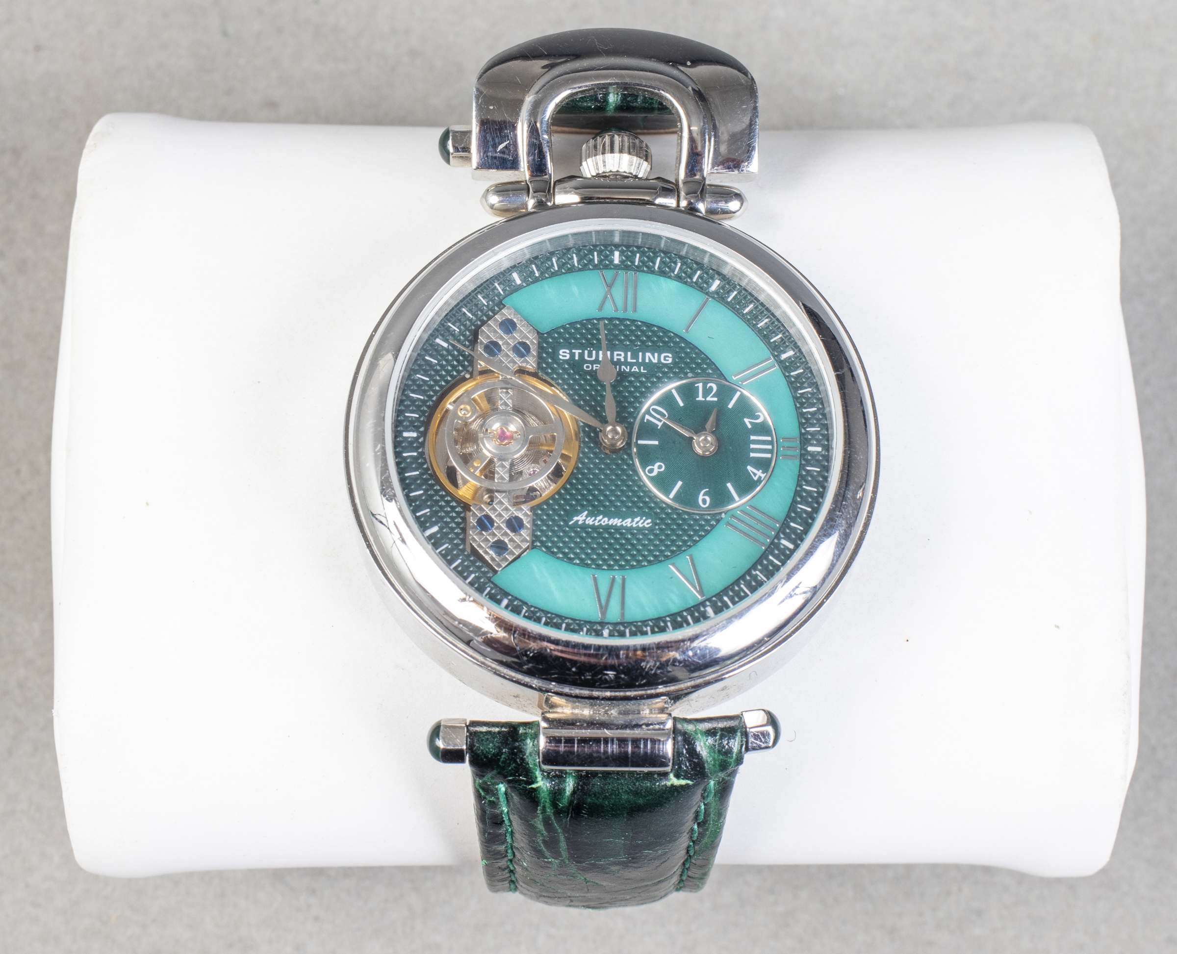 STUHRLING "EMPEROR" GREEN AUTOMATIC