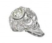 STUNNING PLATINUM 3.45 CTW DIA