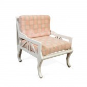 STYLE OF JOHN HUTTON, WHITE "T